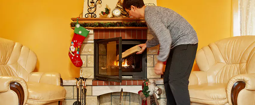 Rusted Metal Fireplace Restoration in Danvers, Massachusetts